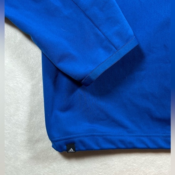 Adidas ClimaCool Medium Pullover Navy Gray Quarter 1/4 Zip Pullover Golf Sweater - Picture 4 of 10